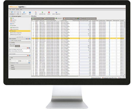 NTS logistics software running on desktop PC NTS logistics software running on desktop PC image small