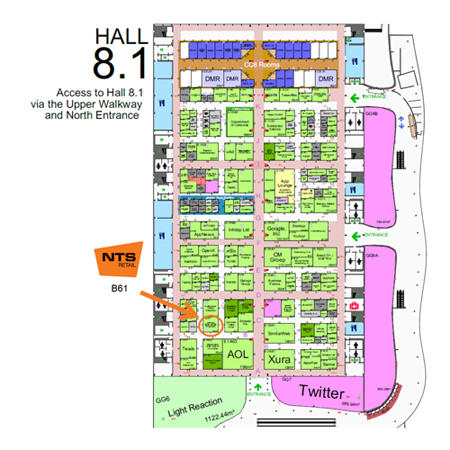 Map MWC 2017 booth B61