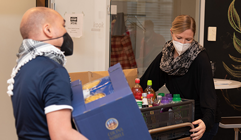 Red Cross volunteers at NTS Retail