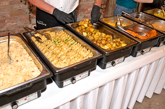 Food at NTS Retail summer party