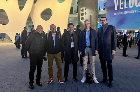 NTS Retail team at MWC 2023