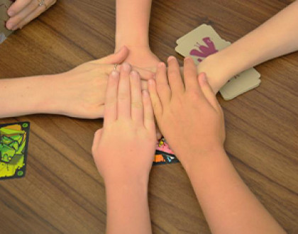 Kids' hands