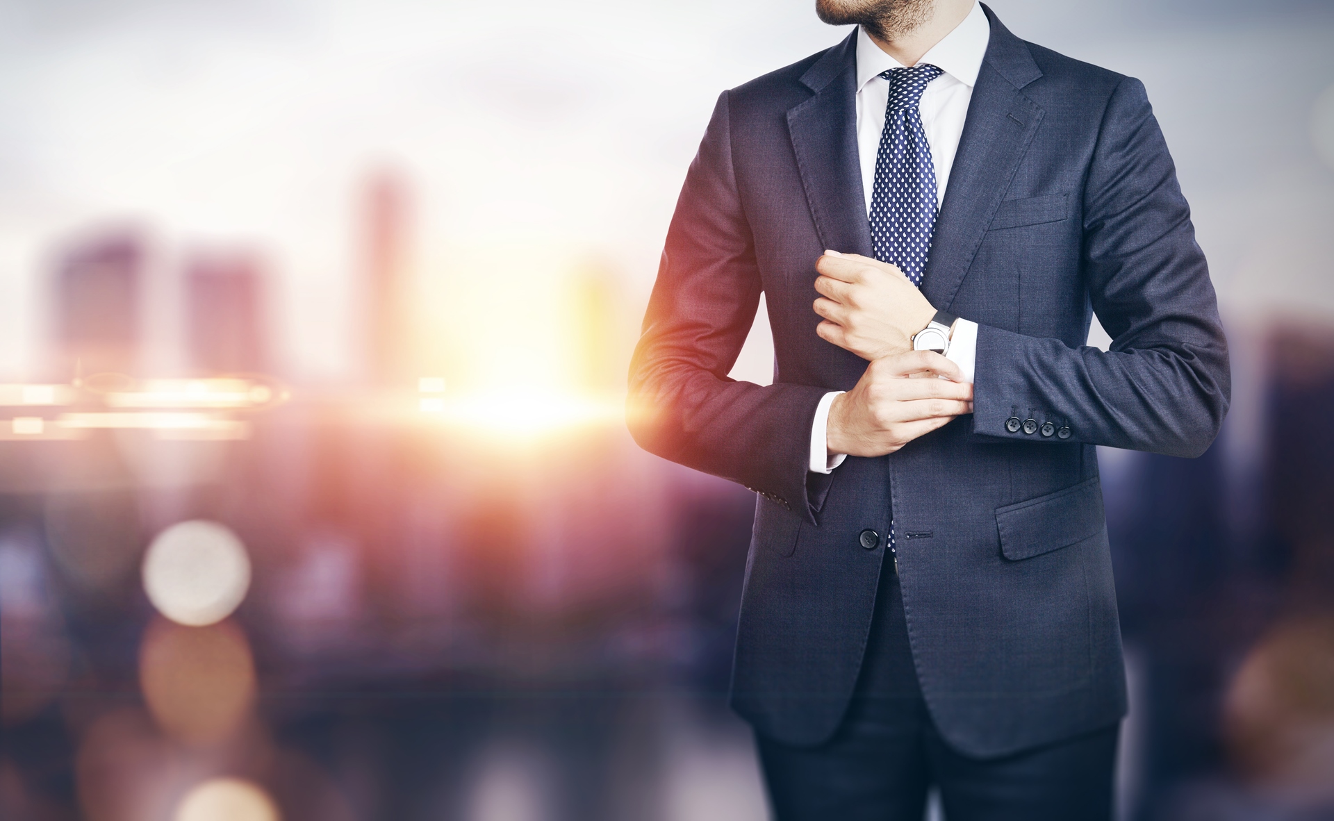 Business on blurred city background Business on blurred city background image